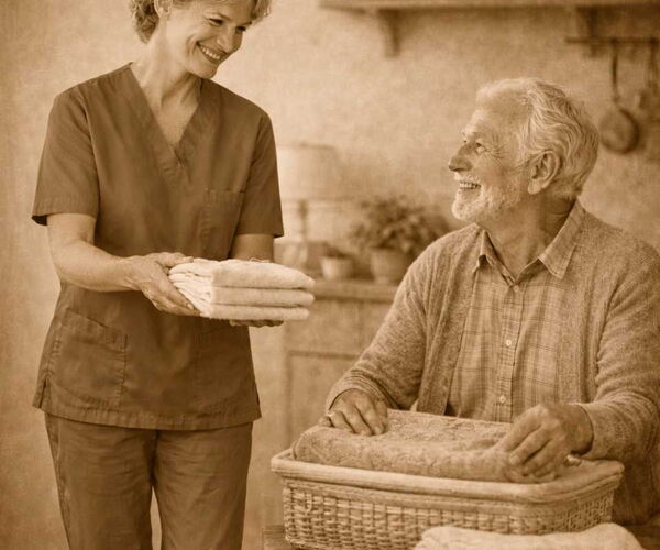 Unterstützung bei hauswirtschaftlichen Aufgaben im Haushalt durch Pflegedienst