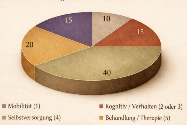 Übersicht der Module bei der MD Begutachtung - Pflegedienst Zuhause auf Zack Dortmund